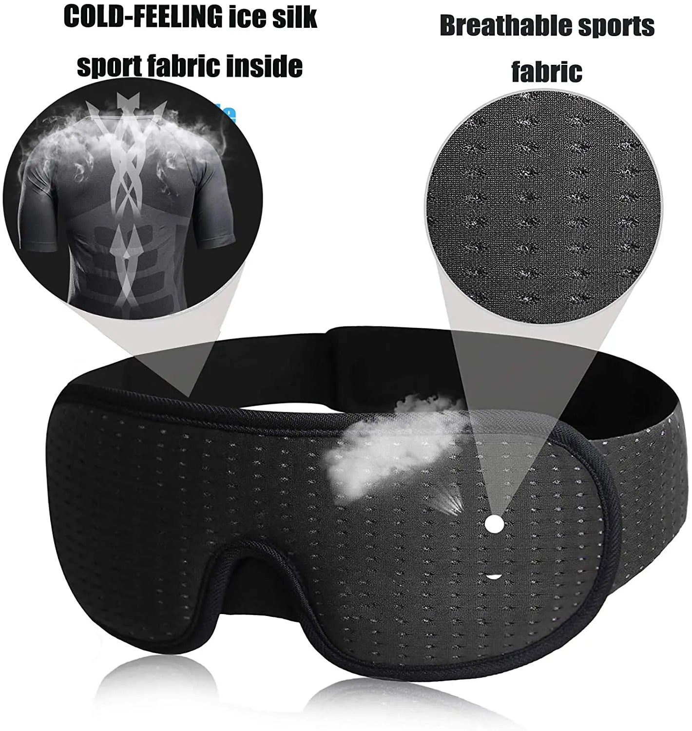 **3D Sleep Eye Mask: Soft, Light-Blocking Blindfold**